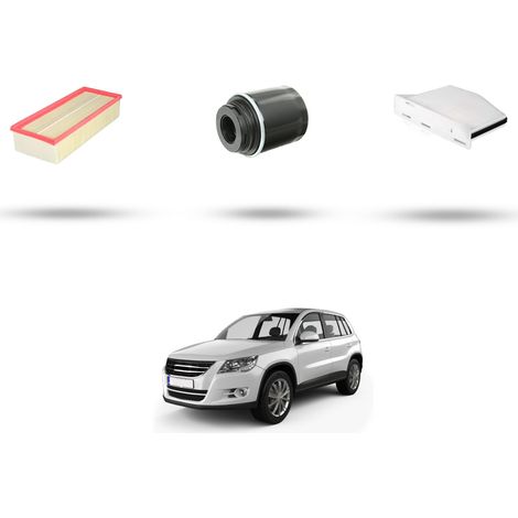 Kit tagliando 3 filtri compatibile con VW Tiguan I (5n) 1.4 TSI 118kw Dal 2011 (1/5)