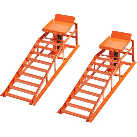 Rampes hydrauliques pour véhicules, 2 unités, 5 tonnes, levage 270 à 360 mm, ponts portables, entretien et vidange moteur (1/5)