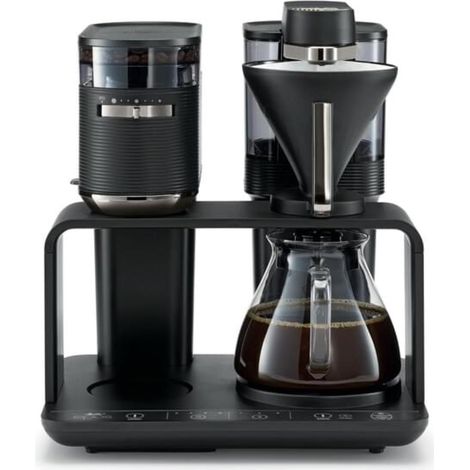 Melitta EPOS Kaffeemaschine elektrisch schwarz und silber 1 Liter (1/3)