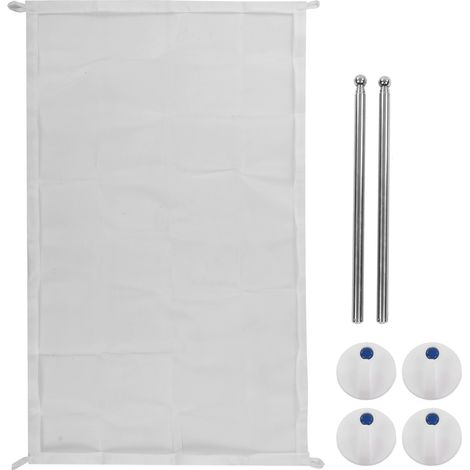 Barrière de Sécurité pour Chiens et Chats, Portable et Pliante, Blanche 28.3 x 39.4 Pouces (1/5)