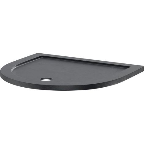 Pearlstone Slate 1050mm x 950mm x 40mm D Shaped Shower Tray (1/4)