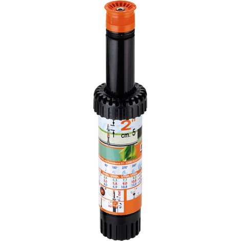 IRRIGATORE POP-UP STATICO REGOLABILE Art. 90004 - alzo cm 5  - CLABER
