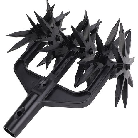 Binerie rotative de jardin en plastique ABS, grattoir à sol manuel, motoculteur à main, outil de jardinage (1/5)