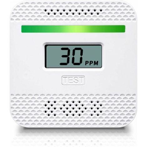 Carbon Monoxide Detector, Portable Carbon Monoxide Detector with LCD Digital Display for Travel, UL Carbon Monoxide Detector with Electrochemical Sensor (1/4)