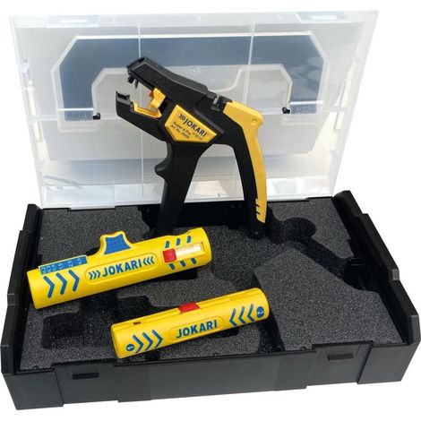 JOKARI Kabelverarbeitungs-Set 3-teilig Super 4 Pro, Coaxi No. 1, SECURA No. 15 (1/2)