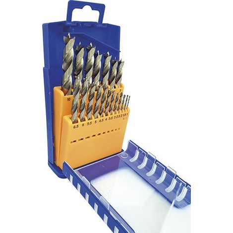 Wood Drill Game 19 PC. Pesce da 1-10 mm