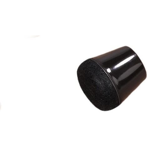 Juego de 12 protectores para patas de sillas y taburetes (aptos para patas de 3 cm a 3,6 cm, color negro). (1/5)