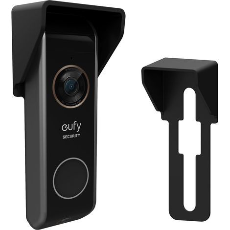 Rainproof and glare-proof doorbell cover for Eufy Dual S330 E340. Easy installation. (1/5)
