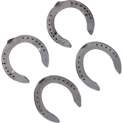 4 fers à cheval en alliage d'aluminium, légers, fiables et pratiques, accessoire d'équitation pour hippodrome et ferme, n° 4 (1/5)