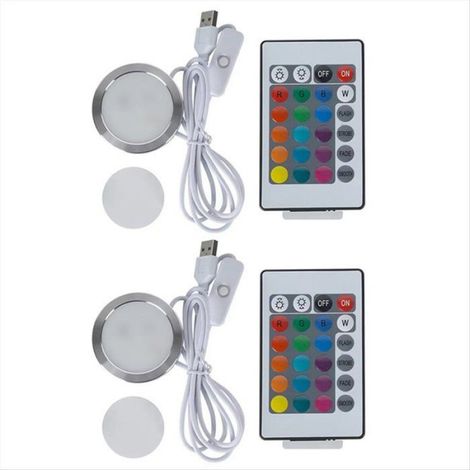 Kit Lampe LED Bambu - Montage DIY - Sans Abat-Jour - Télécommande Incluse - 2 Pièces (1/5)