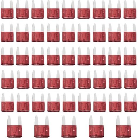 50 Pieces 10A Mini Car Fuses, Micro Car Fuses for Standard 10A Car, 10 Amp Mini Fuses for Car, Motorcycle, Automotive, Truck, 10 Ampere Car Fuses. (1/5)