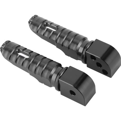 Paire de repose-pieds arrière en alliage d'aluminium, pédales modifiées, compatibles avec Kawasaki Ninja 250, Z800, Z650, Z900 et Z1000SX (noir). (1/5)