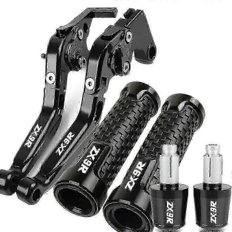 Pièces uniques en aluminium pour moto 2023 : leviers de frein et d'embrayage, poignées de guidon, embouts pour Kawasaki ZX9R ZX-9R ZX 9R 2000 2002 2001 2003 ( ) (1/5)