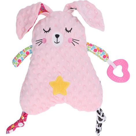 Couverture douce bébé velours coton lavable incassable apaisante compagnon sommeil sécurité nouveau-né lapin (1/5)