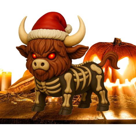 Décoration Vache Highland - Décoration de Table Résine Halloween Vache (1/5)