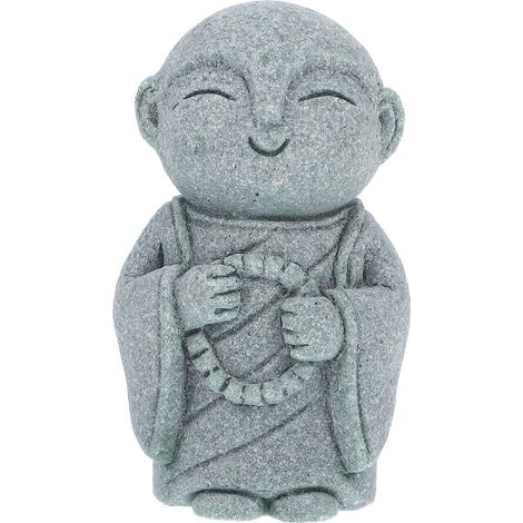 Figurine de Bouddha, statuette de Bouddha pour jardin, aquarium, décoration de Bouddha d'extérieur, ornement de Bouddha-7.00X4.50X3.00CM