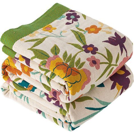 Wendbare Tagesdecke mit floralem Bohème-Muster – weich und vielseitig für Bett und Sofa (1/5)