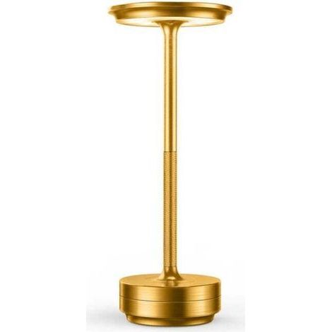 Wireless Table Lamp, Mini USB Bedside Lamp with 2600 mAh Rechargeable Battery, LED, 3 Brightness Levels (1/5)