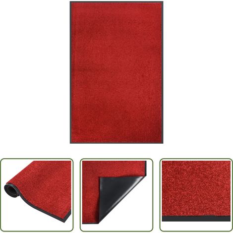 Tapis d'entrée - Paillasson Rouge 80x120 cm (1/5)
