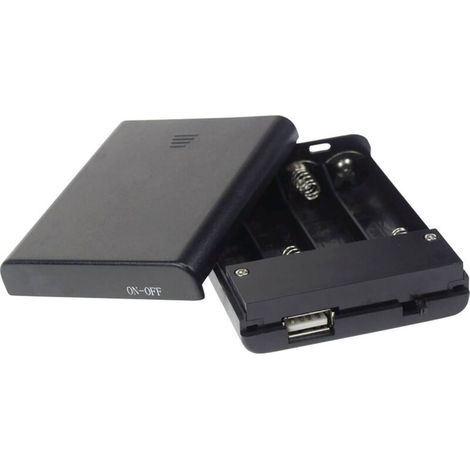 Coupleur De 4 Piles R6 (avec Connexion Usb) + Interrupteur (1/5)
