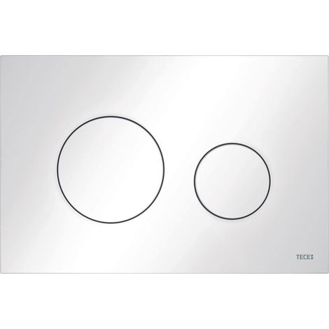 Tece TECEloop placa de pulsación blanca diseño minimalista