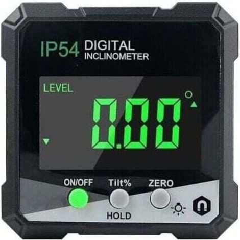 Rapporteur numérique, rapporteur d'angle avec écran LCD, inclinomètre avec aimant, mesure d'angle numérique (1/4)