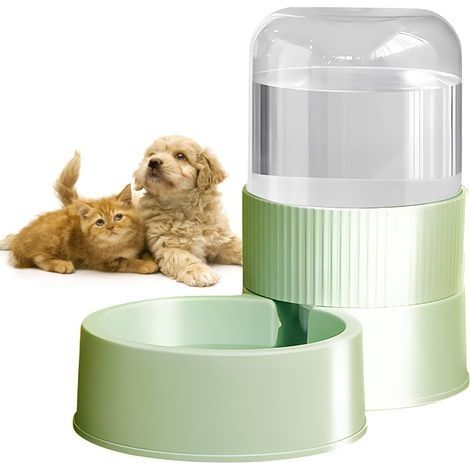 Distributeur Eau Chat et Chien, Mangeoire Automatique et Distributeur d\'eau, Distributeur Croquettes de Nourriture et d\'eau pour Petits et Grands Chiens, Chats et Animaux Domestiques (1/5)