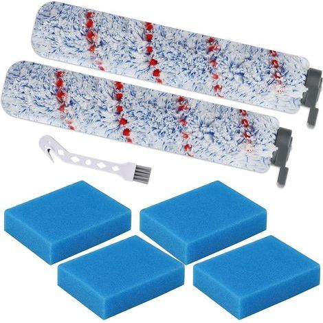 lh11914 kit d'accessoires pour leifheit lh11914 lh11918 lh11922 lh11923 balai d'aspirateur regulus aqua powervac, pièces de rechange, 4 filtres éponge et 2 rouleaux en microfibre pour (1/5)