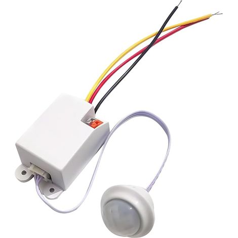 Mini Infrared Motion Detector Indoor Recessed Motion Sensor Ceiling Installation Energy Efficient Automatic Lighting 8m 360° Detection Range 220V IP20 (1/5)