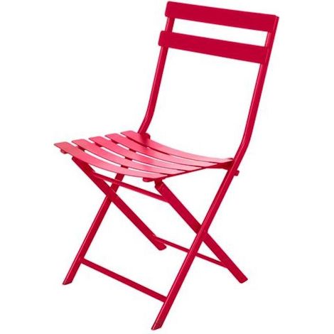 Silla de Jardín Plegable Color: Rojo (1/3)