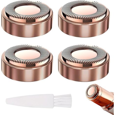 4 Pièces Têtes de Rechange Compatibles avec 1 Épilateur Facial pour les Lèvres, le Menton (1/4)
