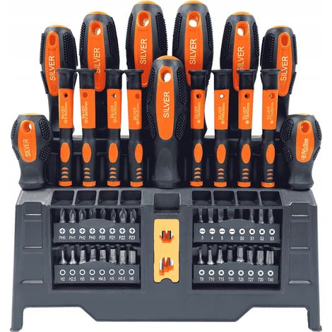 Schraubendreher-Set mit Bits + Magnetisierer (1/5)