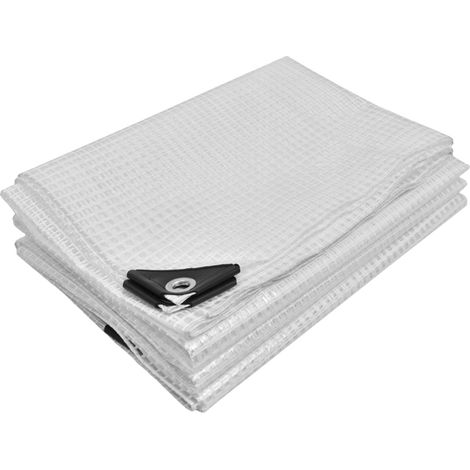 Bâche de protection KOTARBAU® - Résistante, épaisse, universelle, renforcée, imperméable, transparente, pour serre - 120 g/m² - 5 x 8 m (1/5)