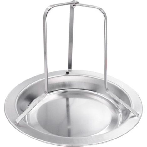 Support vertical pour rôtissoire à poulet en acier inoxydable avec lèchefrite pour four (1/5)