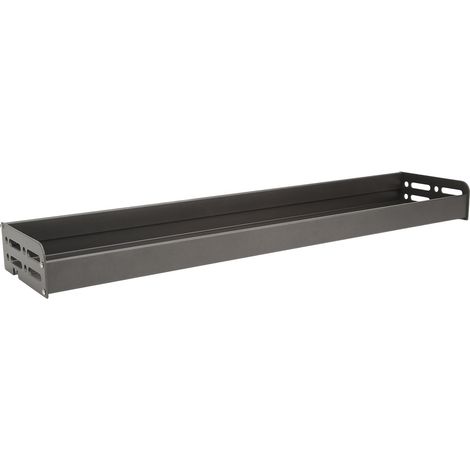 Abnehmbares, wandmontiertes Gewürzregal für Küche und Bad, 60 cm, Grau (1/5)