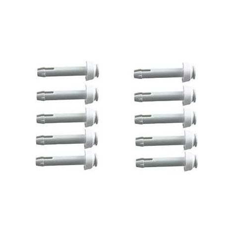 Goupilles splint piscine tubulaire 10pcs, bouchons caoutchouc inclus, pièce rechange 60mm (1/5)