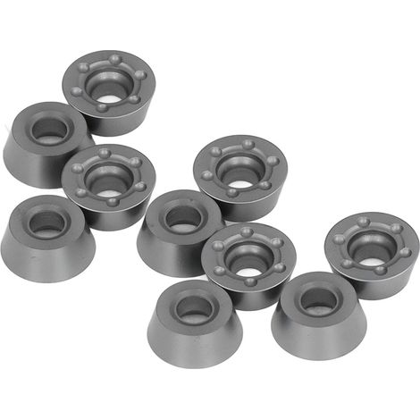 10 Plaquettes Carbure Indexables Revêtues pour Tournage Bois Fraisage CNC Outils de Tour RDMT1204-MOE (1/5)