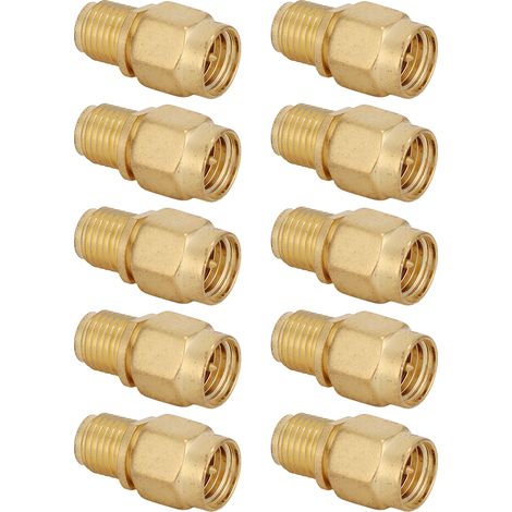 10 adaptateurs coaxiaux RF SMA mâle vers RPSMA femelle, kit de conversion pour instruments (1/5)