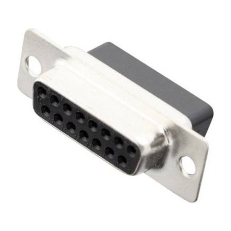 Embase SUB-D femelle 15 pôles MH Connectors 2101-0190-12 180 ° à sertir 1 pc(s) (1/2)
