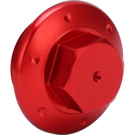 Ölablassschraube aus Aluminiumlegierung für Motorräder, Ersatzteil für Vespa Sprint 150 GTS300 GTV, rot, mit Gewinde am Kurbelgehäuse (1/5)