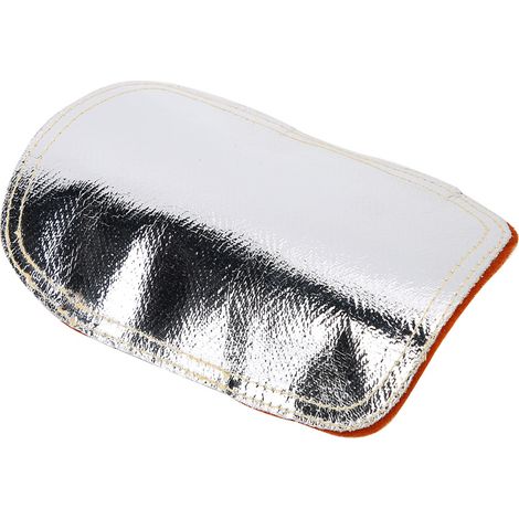 Protection thermique en cuir de vache fendue avec dos aluminisé pour soudage (1/5)