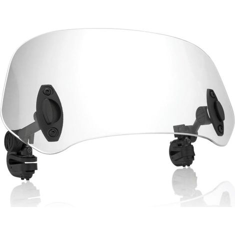 Extensión de parabrisas para motocicleta, deflector de parabrisas ajustable con clip, parabrisas universal para la mayoría de motocicletas y motos de cross con parabrisas (1/5)