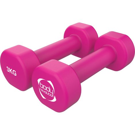 Manubri neoprene 2 x 3kg per allenamento