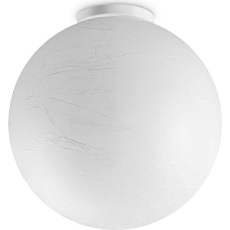 Ideal Lux CARTA Plafonnier Globe Blanc 40cm