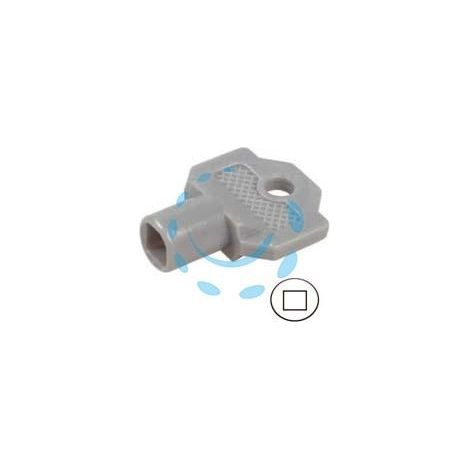 CHIAVE PLASTICA PER CILINDRO CON QUADRELLO PER QUADRI ELETTRICI 152A - foro mm.6x6