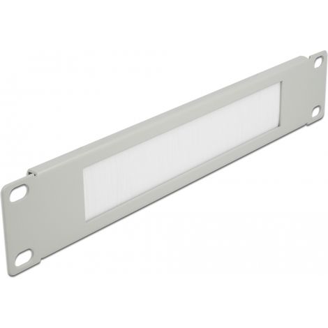 Delock Tira de Cepillo de Manejo de Cables de 10 1U en gris