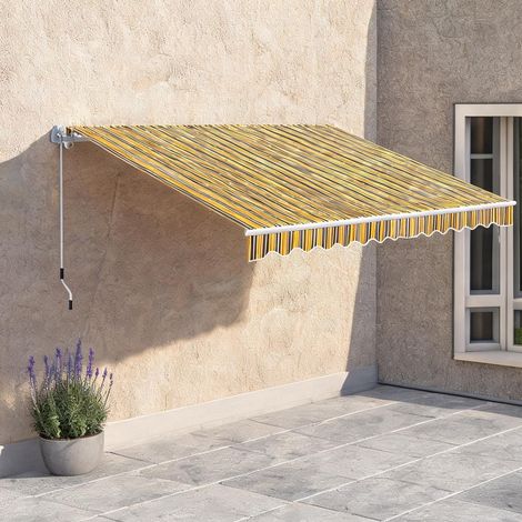 Store banne giallo en alluminio poliestere 350 x 250 x 148 cm (1/5)