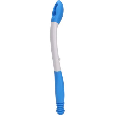 Porte-papier toilette pliable à long manche, avec poignée et support pour un accès facile au papier toilette et aux lingettes. (1/5)