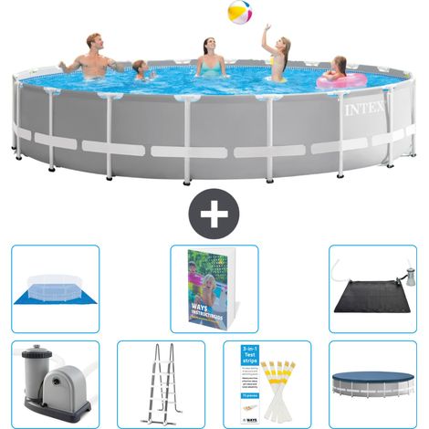 Intex Piscina Prism Frame Rotonda - 610x132 cm - 8-pezzi  S562 (1/3)