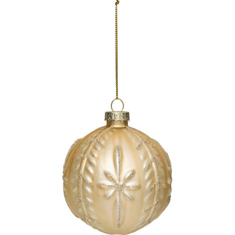 Vetro bdn 80mm etl oro rilievo - Feeric lights & christmas
